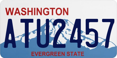 WA license plate ATU2457