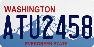 WA license plate ATU2458