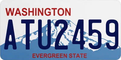 WA license plate ATU2459