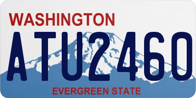 WA license plate ATU2460
