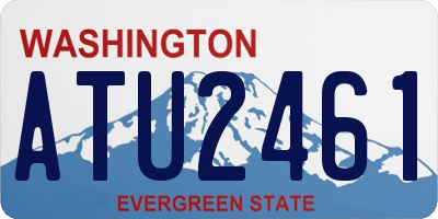 WA license plate ATU2461