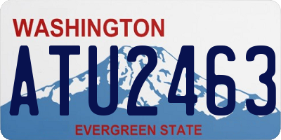 WA license plate ATU2463