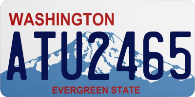 WA license plate ATU2465