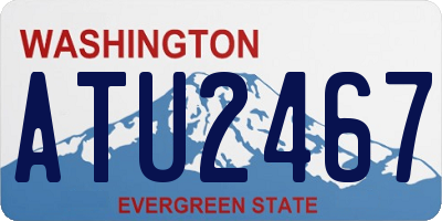 WA license plate ATU2467