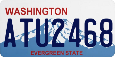 WA license plate ATU2468