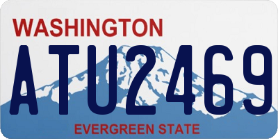 WA license plate ATU2469