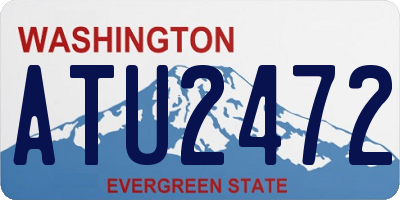 WA license plate ATU2472