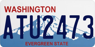 WA license plate ATU2473