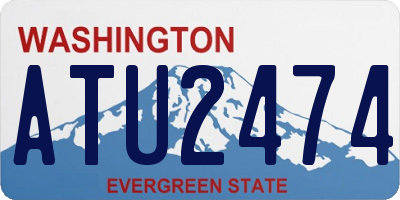 WA license plate ATU2474