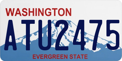 WA license plate ATU2475
