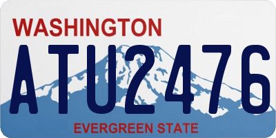 WA license plate ATU2476