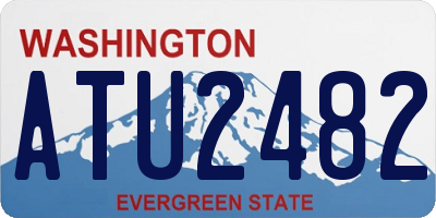 WA license plate ATU2482