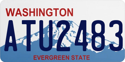 WA license plate ATU2483