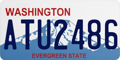 WA license plate ATU2486