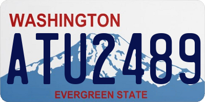 WA license plate ATU2489