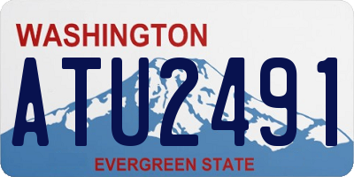 WA license plate ATU2491