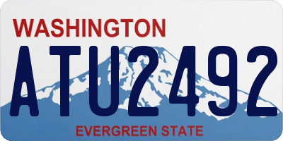 WA license plate ATU2492