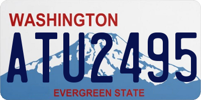 WA license plate ATU2495