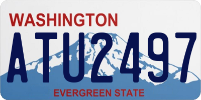 WA license plate ATU2497