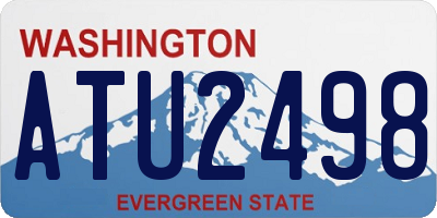 WA license plate ATU2498