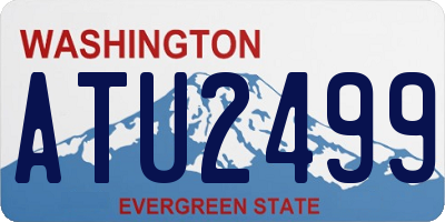 WA license plate ATU2499
