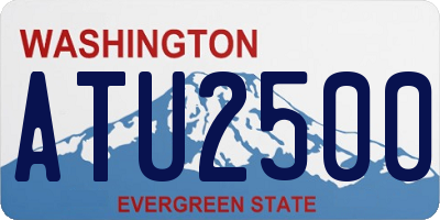 WA license plate ATU2500
