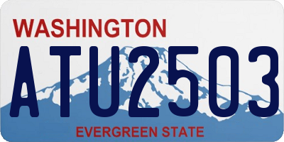 WA license plate ATU2503