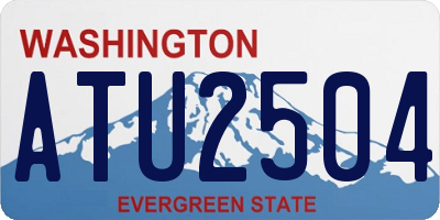 WA license plate ATU2504