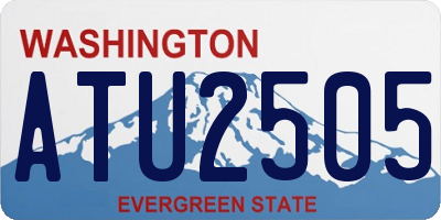WA license plate ATU2505