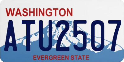 WA license plate ATU2507