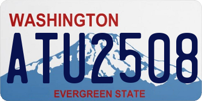 WA license plate ATU2508