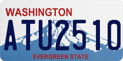 WA license plate ATU2510