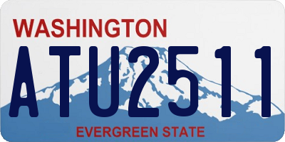 WA license plate ATU2511