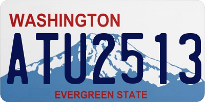 WA license plate ATU2513