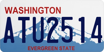 WA license plate ATU2514