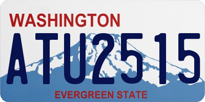 WA license plate ATU2515