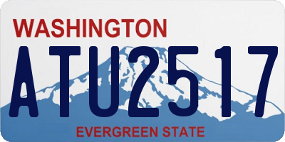 WA license plate ATU2517