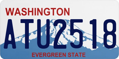WA license plate ATU2518