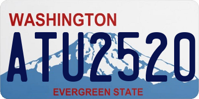 WA license plate ATU2520