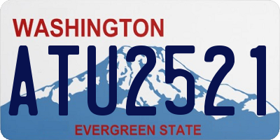 WA license plate ATU2521