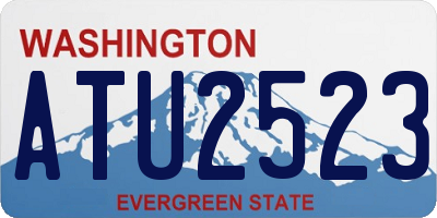 WA license plate ATU2523