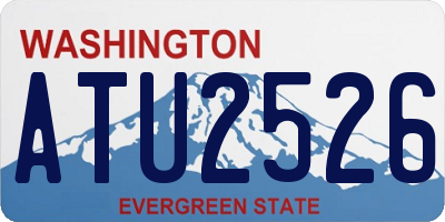 WA license plate ATU2526