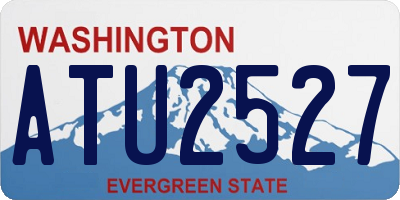 WA license plate ATU2527