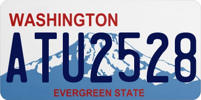 WA license plate ATU2528