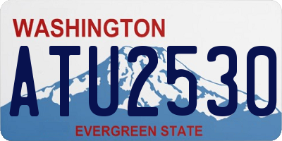 WA license plate ATU2530