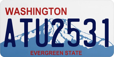 WA license plate ATU2531