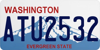 WA license plate ATU2532