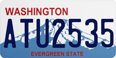 WA license plate ATU2535