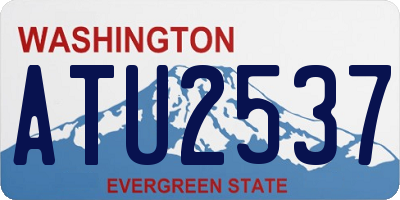 WA license plate ATU2537