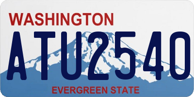 WA license plate ATU2540